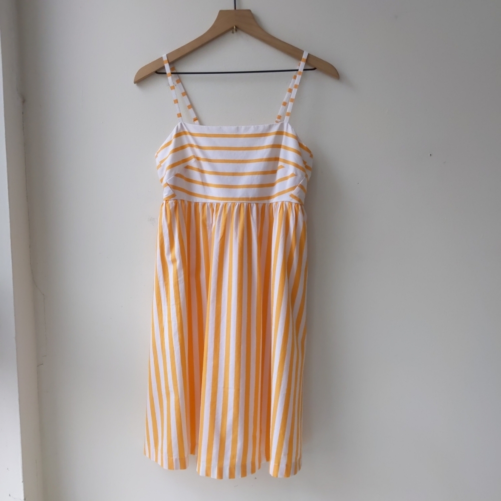 J. Crew Factory Tie Back Stripe Mini Dress Women's 2